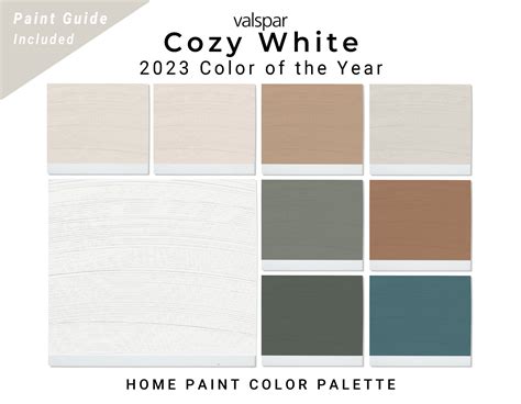 Valspar 2023 Cozy White Paint Color Palette Whole House - Etsy in 2023 ...