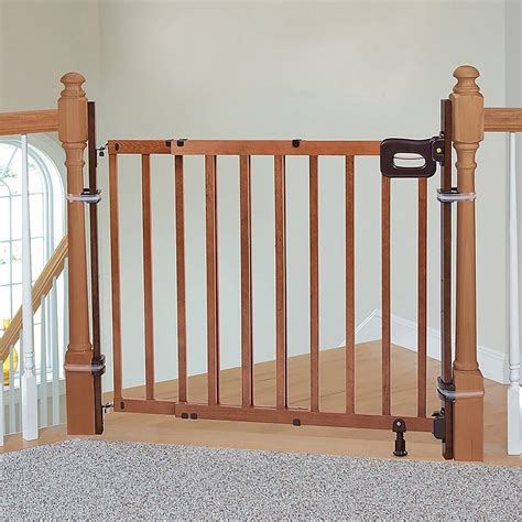 Baby Gate For Top Of Stairs With Banister And Wall - BABYZD