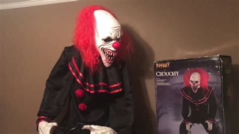 Spirit Halloween 2019 Animated Crouchy Lifesize Halloween Prop (“Crouchy The Clown”) - YouTube