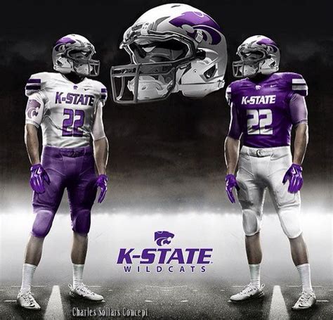 Kansas State Concept Complete Uniform | College football helmets ...