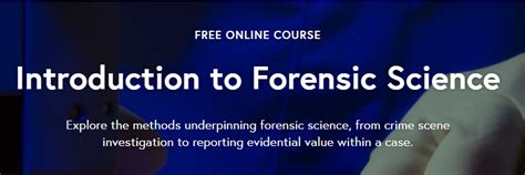 Online Forensic Science Course