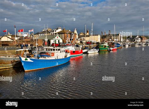 Peel; Harbour; Isle of Man; UK Stock Photo - Alamy