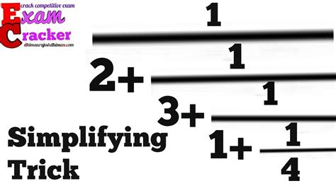 How to add continued fraction easily, simplifying continuous fractions easily - YouTube