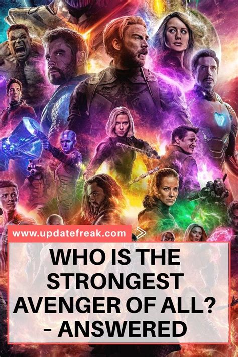 WHO IS THE STRONGEST AVENGER OF ALL? – MARVEL CINEMATIC UNIVERSE | Marvel cinematic universe ...