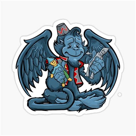 "Flying Monkeys " Sticker for Sale by TheHawksAerie | Redbubble