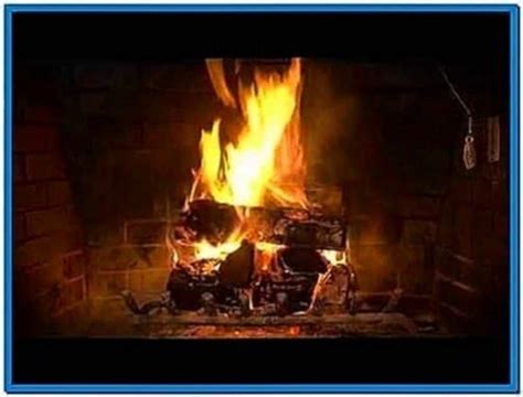 Yule log fire screensaver - Download free