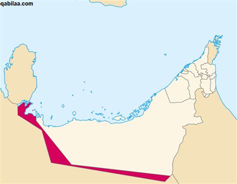 خريطة الإمارات بالمدن كاملة صماء وأبرز معالمها - قبيلة