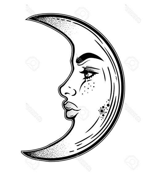 Moon Face Vector at Vectorified.com | Collection of Moon Face Vector free for personal use