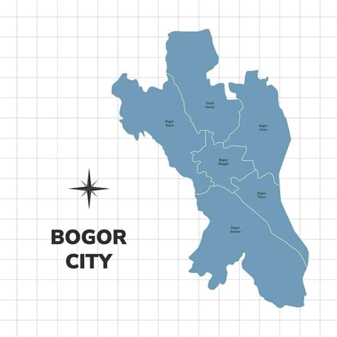 Bogor city map illustration. Map of cities in Indonesia 36272032 Vector Art at Vecteezy