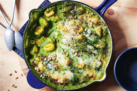 Baked gnocchi with pesto parmesan bechamel recipe - Recipes - delicious ...