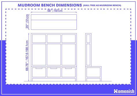 Guide to Mudroom Bench Dimensions (with 3 Drawings) - Homenish