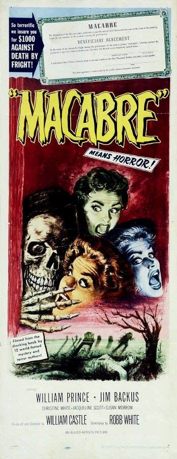 Macabre (1958) | Macabre, Vintage movies, Movie posters vintage