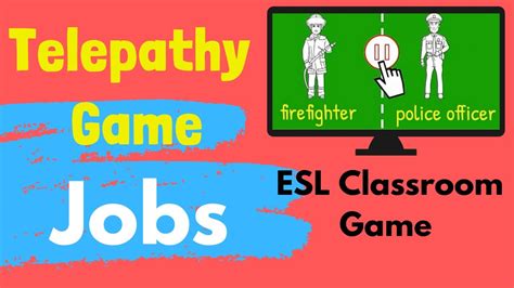 Jobs | ESL Classroom Game | Telepathy Game - YouTube