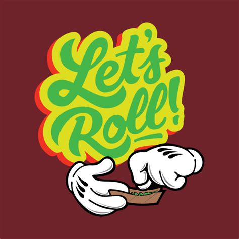 Let's roll - Rasta Colors - T-Shirt | TeePublic