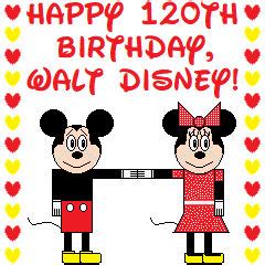 Happy 120th birthday, Walt Disney! by SarahVilela on DeviantArt