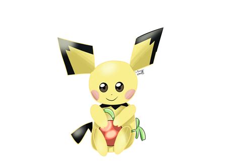 Pichu fan art by Lithning-Chan on DeviantArt