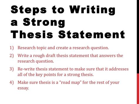 How to Write a Thesis Statement!