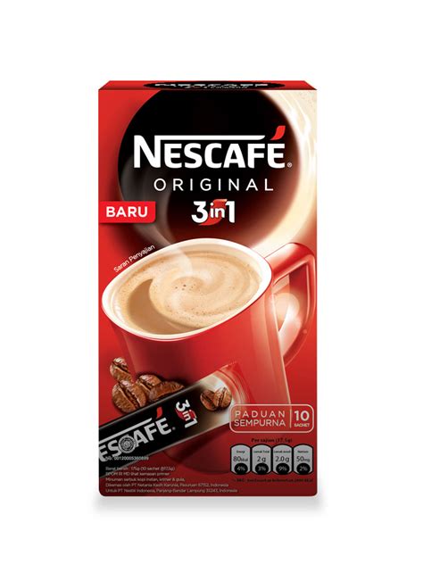 Nescafe Kopi Instant 3In1 Coffeemix Original Box 10X17.5G | Klik Indomaret