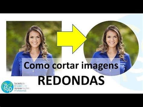 Como cortar imagem REDONDA no PowerPoint - YouTube