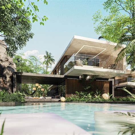 UMAN HA - Luxury Jungle Villa, Tulum Bea|Visualization