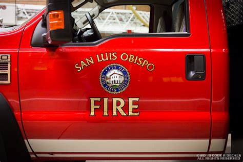 San Luis Obispo Fire Patrol 1 Door Lettering | 22kt Florenti… | Flickr