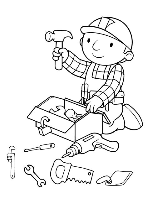 Free Printable Bob The Builder Coloring Pages For Kids