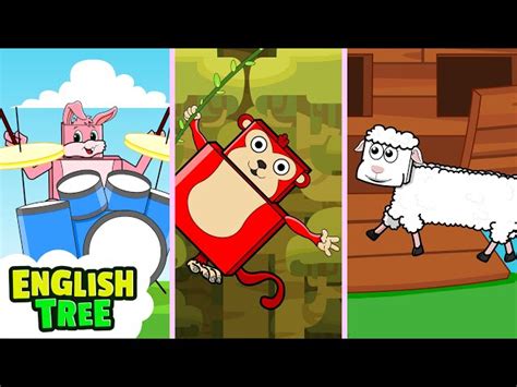 Animals and Colors Sing-Along + More Animals Songs for Kids | English Tree - Videos For Kids