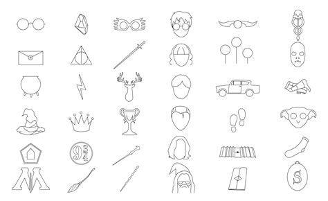 Harry Potter Stick, Harry Potter Flying Car, Harry Potter Symbols Art, Tiny Harry Potter Tattoos ...