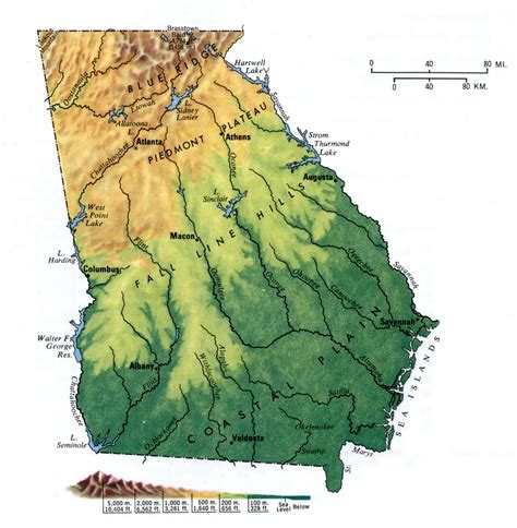 Inquire Topographic Map Of Georgia 2023 - World Map Colored Continents