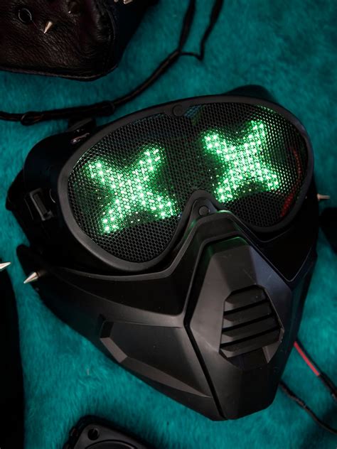 LED Mask Cyberpunk 2020 / 2077 Wrench DJ / Paintball / | Etsy