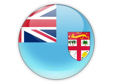 Round icon. Illustration of flag of Fiji