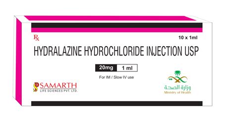 Hydralazine Hydrochloride Injection 20 MG / 1 ML | Genex Pharma