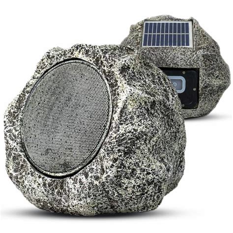 Solar Powered Bluetooth Rock Speaker - Waterproof, Portable And ...