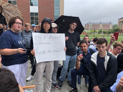 Liberty University students protest on campus after Falwell controversy ...