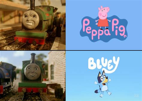 Peter Sam dislikes Peppa Pig and likes Bluey by Abraham2204 on DeviantArt