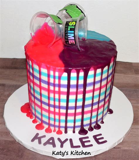 Katy's Kitchen: Slime Drip Cake