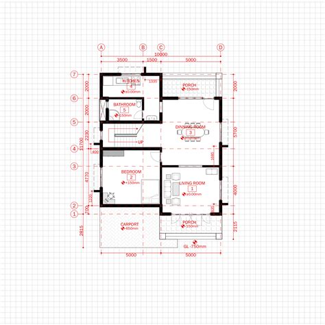 Residential Modern Villa 1 Architecture Plan with floor plan metric units - CAD Files, DWG files ...