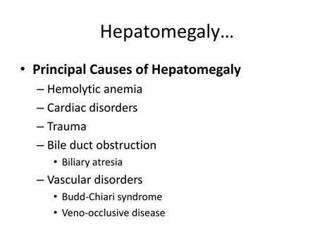 PPT - Approach to a child with hepatomegaly PowerPoint Presentation, free download - ID:279481