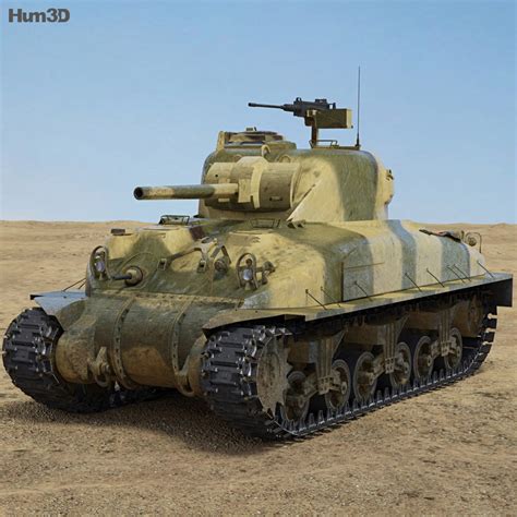 M4 Sherman 3d Model