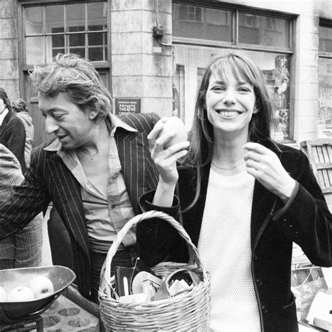 Shopping with Serge Gainsbourg in the Berwick Street market, April 1977, in London, England, UK ...