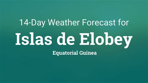 Islas de Elobey, Equatorial Guinea 14 day weather forecast