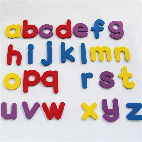 a-z Letters EVA Fridge Magnets Baby Educational Set Magnetic Letters Alphabet Fridge Magnet ...