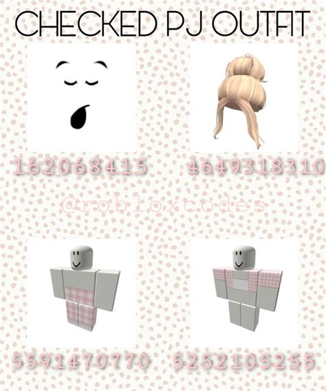 Pink checked pjs | Bloxburg decal codes, Preppy decal, Roblox roblox