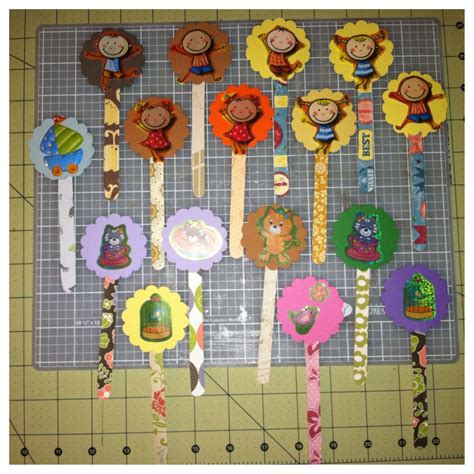 Popsicle stick bookmarks