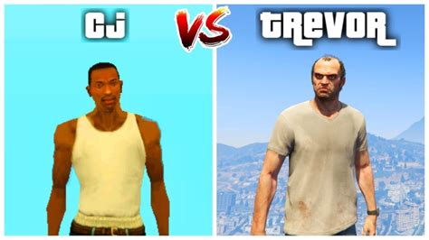 CJ vs Trevor - Who does it better? ( GTA 5 VS GTA 5AN ANDREAS ) - YouTube