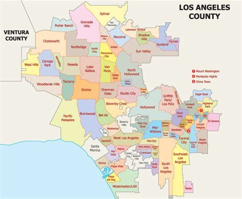 Map of Los Angeles neighborhoods | Los angeles, Los angeles neighborhoods, Los angeles county