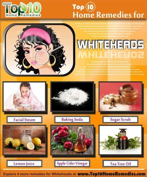 Home Remedies for Whiteheads. A facial steam or sauna is one of the best natural treatments for ...