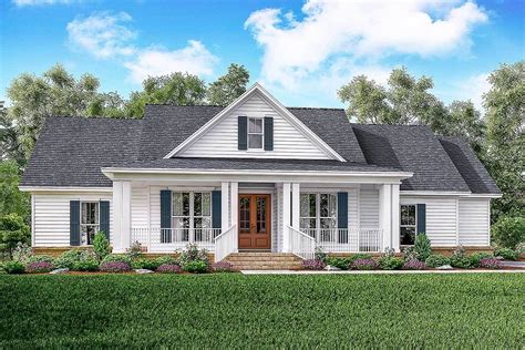 Plan 51761HZ: Classic 3-Bed Country Farmhouse Plan - 1993 Sq Ft | Farmhouse style house plans ...