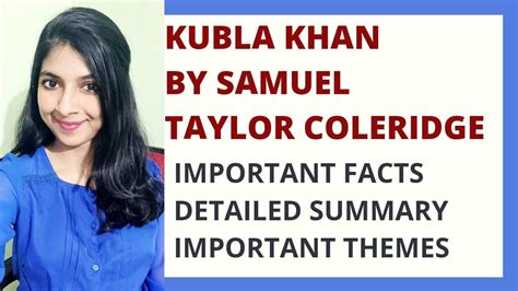 Kubla Khan by Samuel Taylor Coleridge Summary and Critical Analysis ...