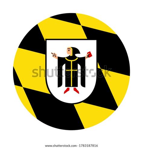 Round Icon Munich Flag Isolated On Stock Vector (Royalty Free) 1783187816